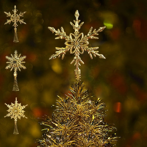 Wzzjkit Christmas Hollow Star Tree Topper Shatterproof Christmas Decoration Tree Top for Christmas/Holiday/Winter Home Party Decor Christmas Tree Star