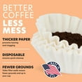 thumbnail image 5 of Tupkee Coffee Filters 8-12 Cups - 300 Count, Basket Style, White Paper, Chlorine Free Coffee Filter, Made in the USA, 5 of 6