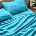 thumbnail image 3 of Bare Home Aqua Microfiber Sheet Set, Wrinkle Resistant, Deep Pocket, Split King, 3 of 6