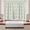 thumbnail image 2 of Ambesonne Leaves Kitchen Curtains, Floral Motifs Ornate, 55"x45", Cream Sage Green, 2 of 3