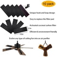 thumbnail image 5 of EcoNesxp Activated Coconut Carbon Ceiling Fan Filter Ceiling Fan Air Purifying Pad, 5 of 5