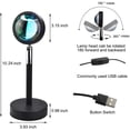 thumbnail image 5 of FYBTO Sunset Lamp Projection Light, 180 Degree Rotation for Photography, Rainbow Projection Lamp, Night Light Projector Led Lamp for Bedroom Living Room Decor and Home Party (Sunset), 5 of 5