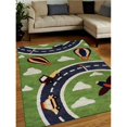 thumbnail image 1 of Rugsotic Carpets USK03007T0013A1 3 x 5 ft. Hand Tufted Woolen Kids Area Rug - Green, 1 of 1