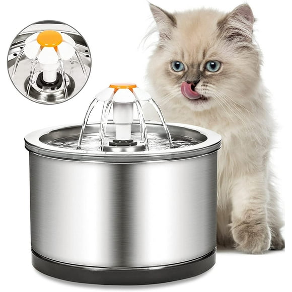 Cat Water Fountain 4 Stage Silent Cat Fountain Cat Water Fountain with LED Light