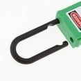 thumbnail image 4 of Langgg PL38-KD 38 mm PVC Curved Safety Lockout Padlock Green, 4 of 8