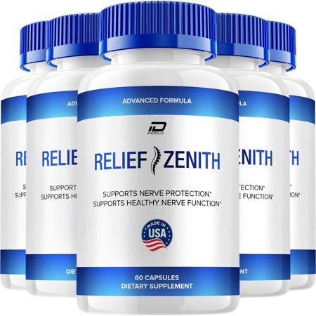 Relief Zenith Capsules – ReliefZenith Natural Ingredients Glycogen Support, 5 Pack, 300 Capsules