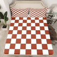 thumbnail image 2 of Erosebridal Check Plaid Bed Sheets Set Twin Size, Geometric Bed Sheets Twin, Farmhouse Gingham Decor 3pcs, 2 of 7
