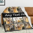 thumbnail image 3 of Personalized Family Blankets with Text Custom Blankets with Photos for Adults Family Baby Customized Throw Blanket Gifts for Birthday Anniversary Christmas New Year, 3 of 6