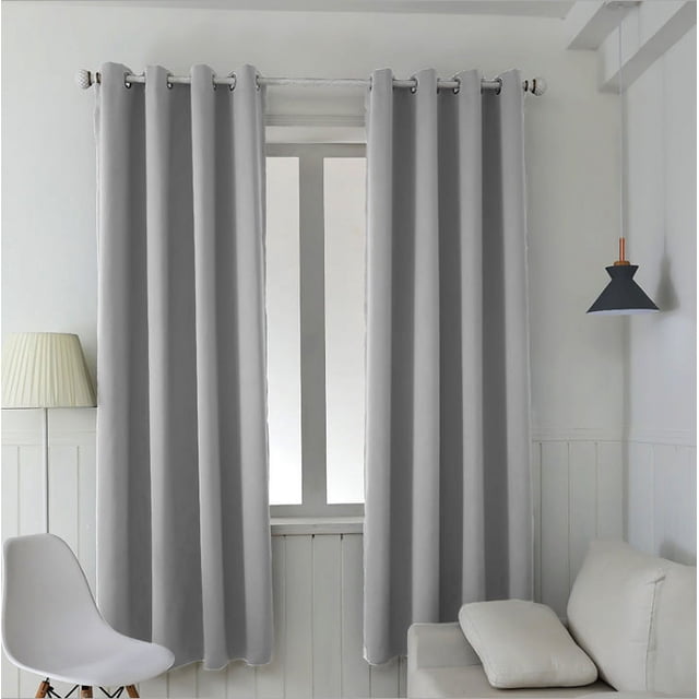 Bedroom Insulation Blackout Curtains To Ensure Privacy And Reduce Noise, 2 Pieces
