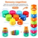 thumbnail image 4 of Vasos apilables de 9 piezas, vasos de plástico para bebés con letras y números, actividad de aprendizaje, vasos para anidar para niños, bañarse para bebés Muyoka Hogar, 4 of 6