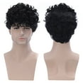 thumbnail image 5 of SUCS European And American Wigs For Men Short Curly Hair Black Chemical Fiber Wigs, 5 of 5