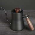 thumbnail image 3 of 550ml Drip Kettle Wooden Handle Coffee Pot Tea Kettle , Negro perfecl Hervidor de café, 3 of 8