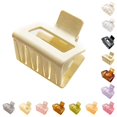 thumbnail image 2 of French Hair Claw Clip Small Solid Color Rectangle Hair Clamp Geometric Hair Claw, 2 of 10