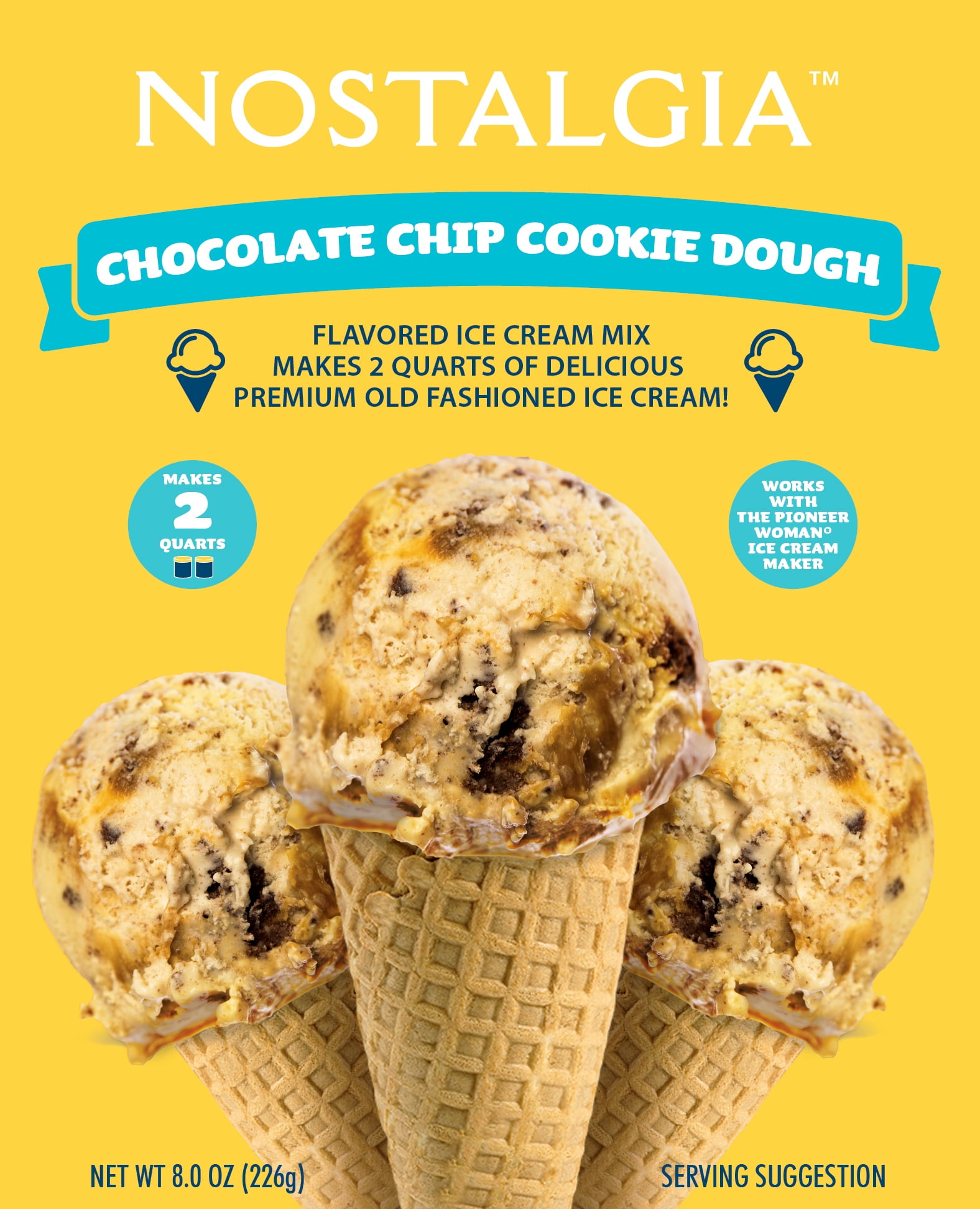 Nostalgia Chocolate Chip Cookie Dough Ice Cream Mix Guinea Ubuy