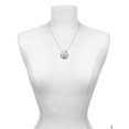 thumbnail image 3 of Delight Jewelry Silvertone Domed Music - Harp Laugh Ring Charm Necklace, 18", 3 of 4