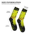 thumbnail image 3 of KLL Ball Print Cool Socks Men's Women's Crew Socks Funny Crazy Novelty Stockings, 3 of 7