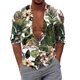 thumbnail image 1 of Camisas Para Hombre Manga Larga Hombres Casual Manga larga Otoño Invierno 3D Impreso Camisas Top Blusa Camisas (White, M), 1 of 5