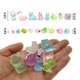 thumbnail image 3 of Luminous Woodland Mini Resin Animals Figures 100 Pcs Glow in The Dark Tiny Plastic Animals Small Little Miniature Animals Figurines for Hiding Miniature Garden Accessories, 3 of 5
