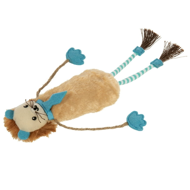 猫チキ！ SmartyKat Loopy Lion Door Hanging Breakaway Kicker Catnip Cat Toy