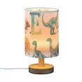 thumbnail image 2 of Bedside Desk Lamp LED Dinosaur and Character Table Nightstand Lamps Warm Light Fabric Lampshade for Home Bedroom Office Living Room Decor, 2 of 7