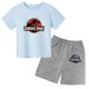 thumbnail image 5 of Camiseta con estampado de dinosaurio de Jurassic Park, trajes de verano para niños, camisetas de manga corta y pantalones cortos con estampado de dibujos animados, 5 of 5