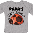 thumbnail image 4 of Inktastic Papa's Little Ladybug Boys or Girls Long Sleeve Baby Bodysuit, 4 of 5