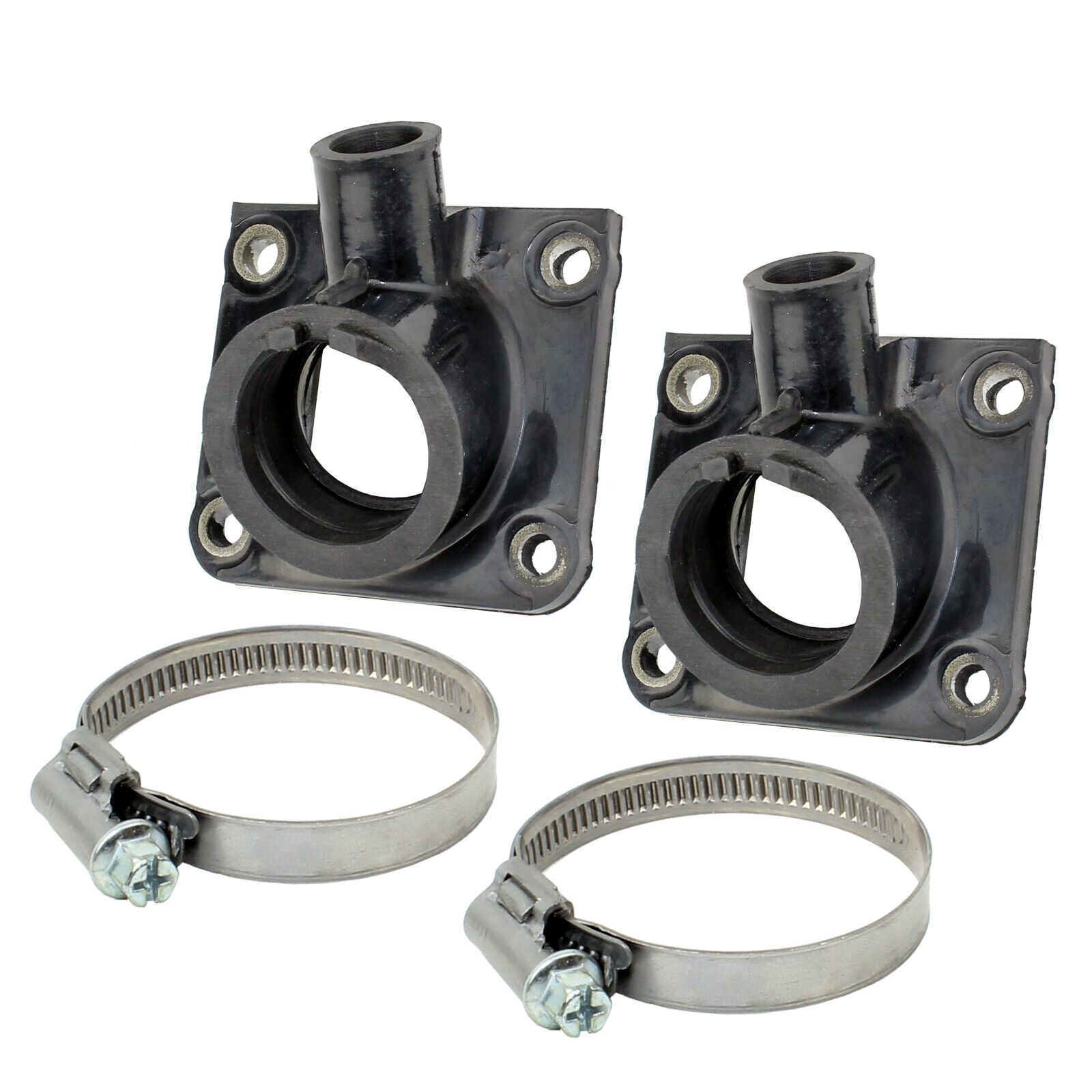 Set of 2 Carburetor Intake Boots W/Clamp for Yamaha Banshee 350 YFZ350 19872006