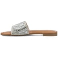 thumbnail image 2 of Journee Women's Maria Slip on Metallic Beaded Flat Slide, 2 of 8