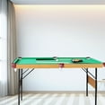 thumbnail image 3 of Blublu Park 55 Inch Folding Pool Table for Adults and Kids Steady Modern Space Saving Billiard Table, Green, 3 of 7