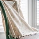 thumbnail image 3 of Cortinas opacas bohemias, cortinas de macramé de lino y algodón beige con borlas y rayas verticales de punto de ganchillo para sala de estar, dormitorio, comedor, 1 pieza, 3 of 6