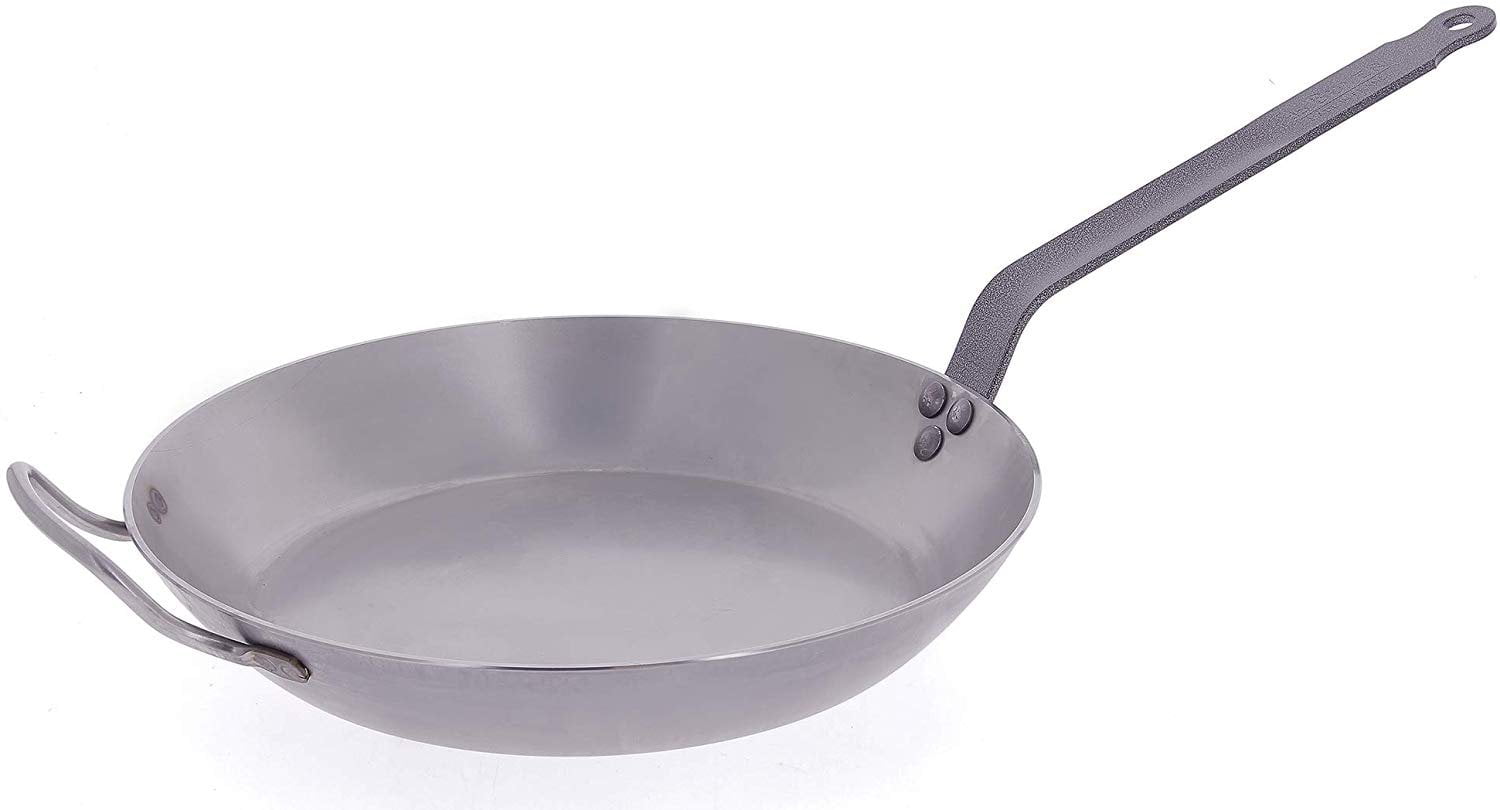 De Buyer Pro French Commercial Carbon Steel Frypan - 12.5 inch