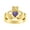 Amethyst, variant on Rings 14K Yellow Gold Claddah Love, Loyalty & Friendship Heart 6MM Gem Irish Wedding Band Claddagh Rings July Ruby Jewelry Size 8