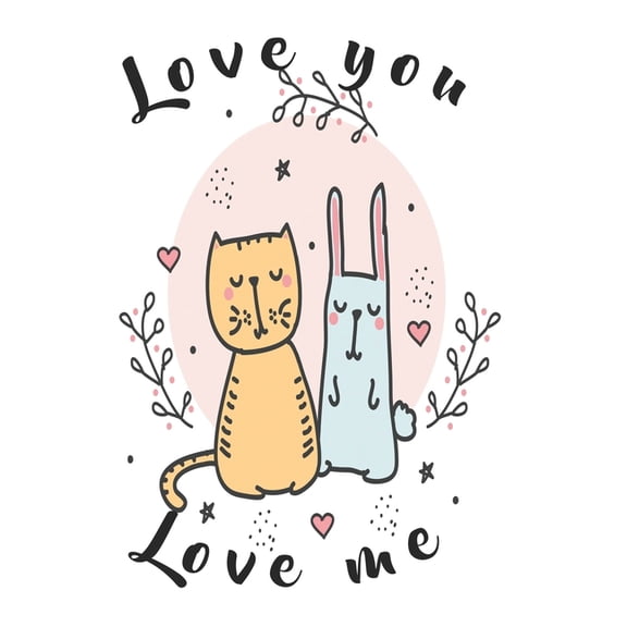 Notebook Love you love me: A notebook for animal fans (Paperback)