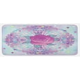 thumbnail image 1 of Indie Kitchen Mat, Psychedelic Mandala Inspired Round Rose 80s 90s Retro Vintage Vibrant, Plush Decorative Kitchen Mat with Non Slip Backing, 47" X 19", Pale Blue Lavender, by Ambesonne, 1 of 1