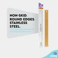 thumbnail image 2 of Enday Metal Ruler 12 Inch Stainless Steel Straight Edge Ruler, Pack of 2, 2 of 7