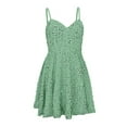 thumbnail image 6 of KHONTS Women's Spaghetti Straps Sequin Homecoming Dresses for Teens A-Line Short Prom Party Dress Light Green S, 6 of 8