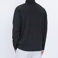 thumbnail image 6 of JUUYY Men's Quarter Zip Pullover Lightweight Long Sleeve Hiking Athletic Sweatshirts Performance Mock Neck 3/4 Zip Sweatshirt Black XXXXL, 6 of 9