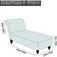 thumbnail image 4 of Luxury Velvet Chaise Lounge Slipcover – High-Stretch, Machine Washable Cover for Armless Chaises – Indoor Chaise Cover for Living Room, Sofa, Bedroom (Taupe), 4 of 13