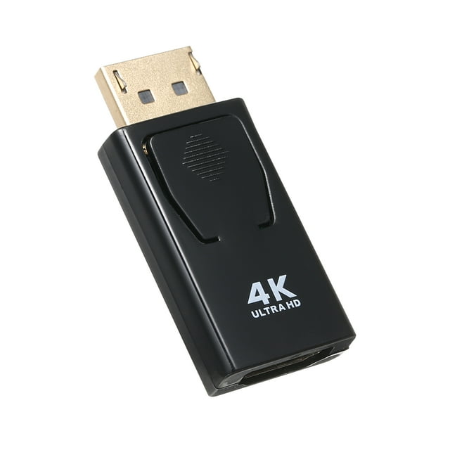 Adaptador de datos Irfora Adaptador DP macho a HD hembra Resolución de hasta 4K Misma pantalla / Expansión Modos duales Interfaz chapada en oro Amplia compatibilidad Irfora Adaptador de datos