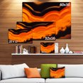 thumbnail image 3 of Agate Macro Orange - Abstract Canvas Wall Art Print, 3 of 4
