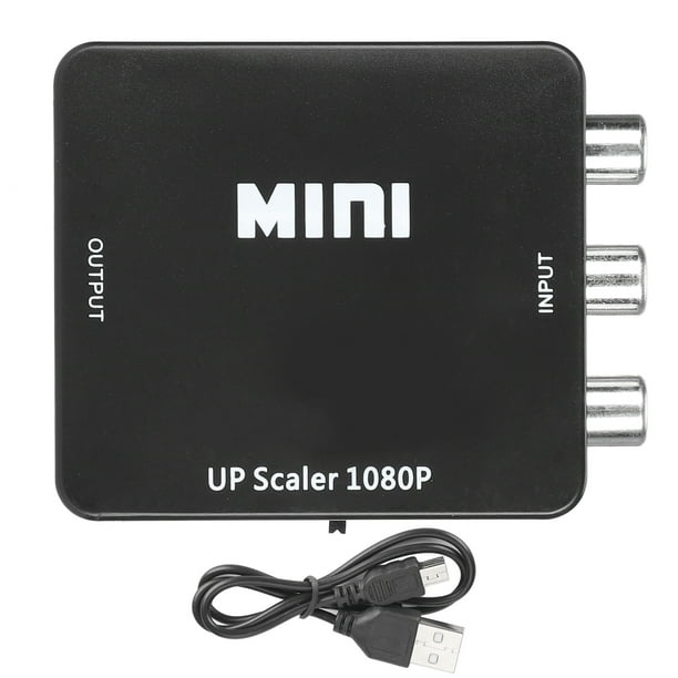 Adaptador convertidor de alta definición AV a HDMI para equipos RCA a HDMI