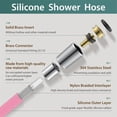 thumbnail image 2 of Silicone Explosion Proof Anti Winding Showerhead Hose,Used In Showerheads Spray Flexible RV Shower Hoses Replacement, 2 of 6