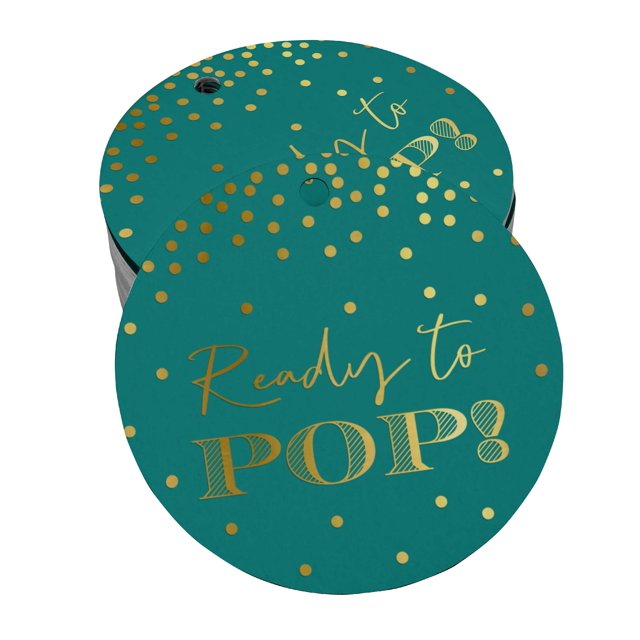 Inkdotpot Gold Foil Paper Hang Tags Ready To Pop Baby Shower Favor Tags 50 Pieces