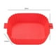 thumbnail image 2 of 2 moldes cuadrados para pasteles con disco antiadherente para freidoras de aire (rojo), 2 of 6