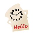 thumbnail image 4 of Reloj mesa sencillo, creativo, con base estable y silencioso, acrílico, ideal para la cocina, el dormitorio, el escritorio, la oficina o la sala Beige, 4 of 8