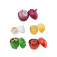 thumbnail image 2 of 1pc Plastic Vegetable Pp Fresh Food Storage Box, Fruit Storage Container, Onion Seal Box, Garlic & Lemon Fresh-keeping Bowl, 2 of 5