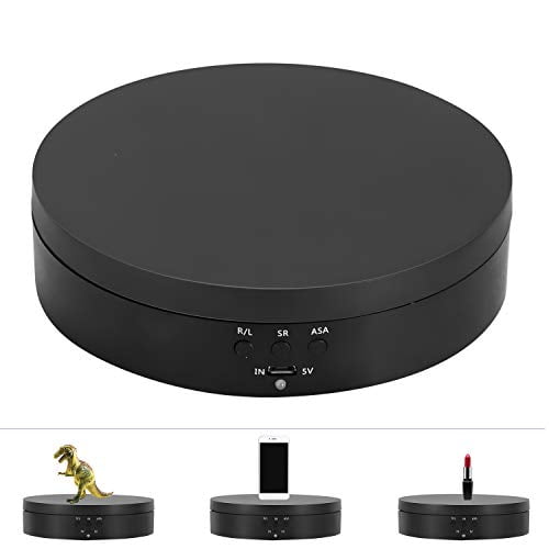 Spolehli 360 Degree Photography Turntable Rotary Stand Automatically  Turntable Jewelry Electric Motorized Rotating Display Stand Base 5.43 in  Diameter 4.4 LB Capacity for Photo Studio Shooti - Walmart.com