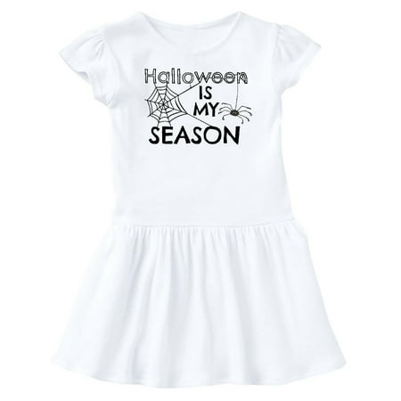 

Inktastic Halloween is my Season with Spider and Web Gift Baby Girl Dress