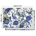 thumbnail image 5 of Set of 6 Flax Paisley Placemats with Heat Resistant Wrinkle Free Finish Featuring Colorful Boho Vintage Floral and Elegant Mandala Geometric Patterns, 5 of 5