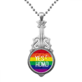 thumbnail image 1 of Si el homo LGBT Arcoiris de amor Colgante Joyería Música Guitarra Torque Star Moon Unbranded M, 1 of 3